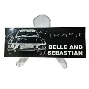 Vintage Belle & Sebastian I Love My Car Vinyl Bumper Sticker